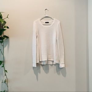 Roolee White Knit Sweater